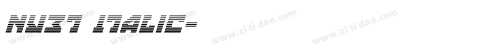 Nyet Italic字体转换